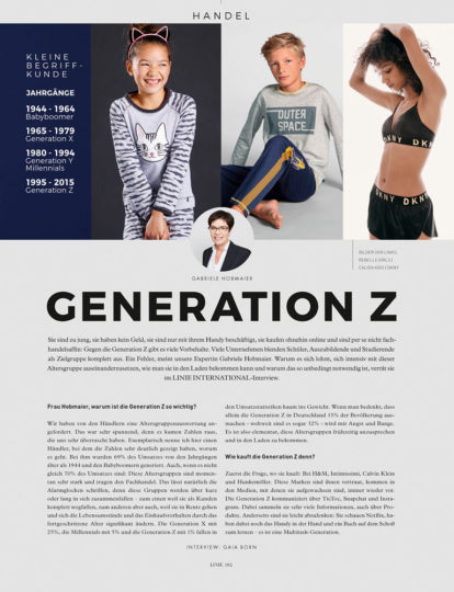 Linie International 01/2020: Generation Z Interview Hobmaier